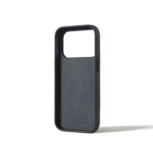 Funda de cuero negra Mujjo para iPhone 17 Pro con compatibilidad con MagSafe y protección elevada para la cámara