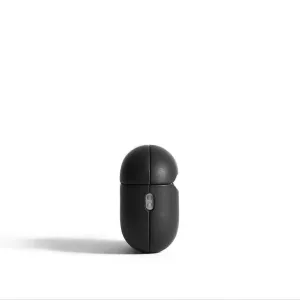 Mujjo Echelon svart beskyttelsesetui til AirPods Pro 2nd Gen, med teksturert økolæroverflate