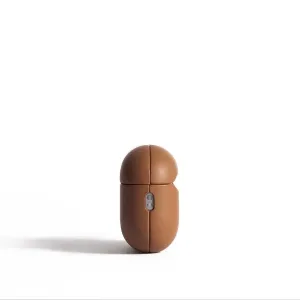 Étui Mujjo en cuir marron pour AirPods Pro avec compatibilité parfaite avec la recharge sans fil