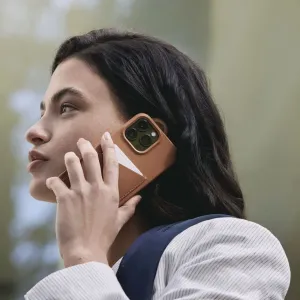 Étui portefeuille entièrement en cuir Mujjo pour iPhone 14 Pro Max avec emplacement pour carte et protection de l’appareil photo