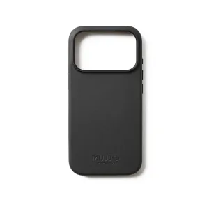 Mujjo funda de cuero negra para iPhone 17 Pro con compatibilidad con MagSafe y gran recorte para la cámara