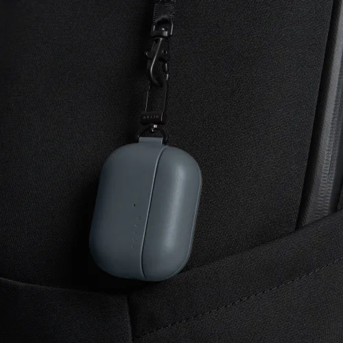 Mujjo Echelon AirPod Pro 2nd Gen-skyddande fodral med trådlös laddning - Basalt