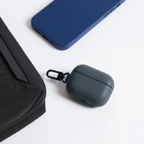 Mujjo Echelon AirPod Pro 2nd Gen-skyddande fodral med trådlös laddning - Basalt